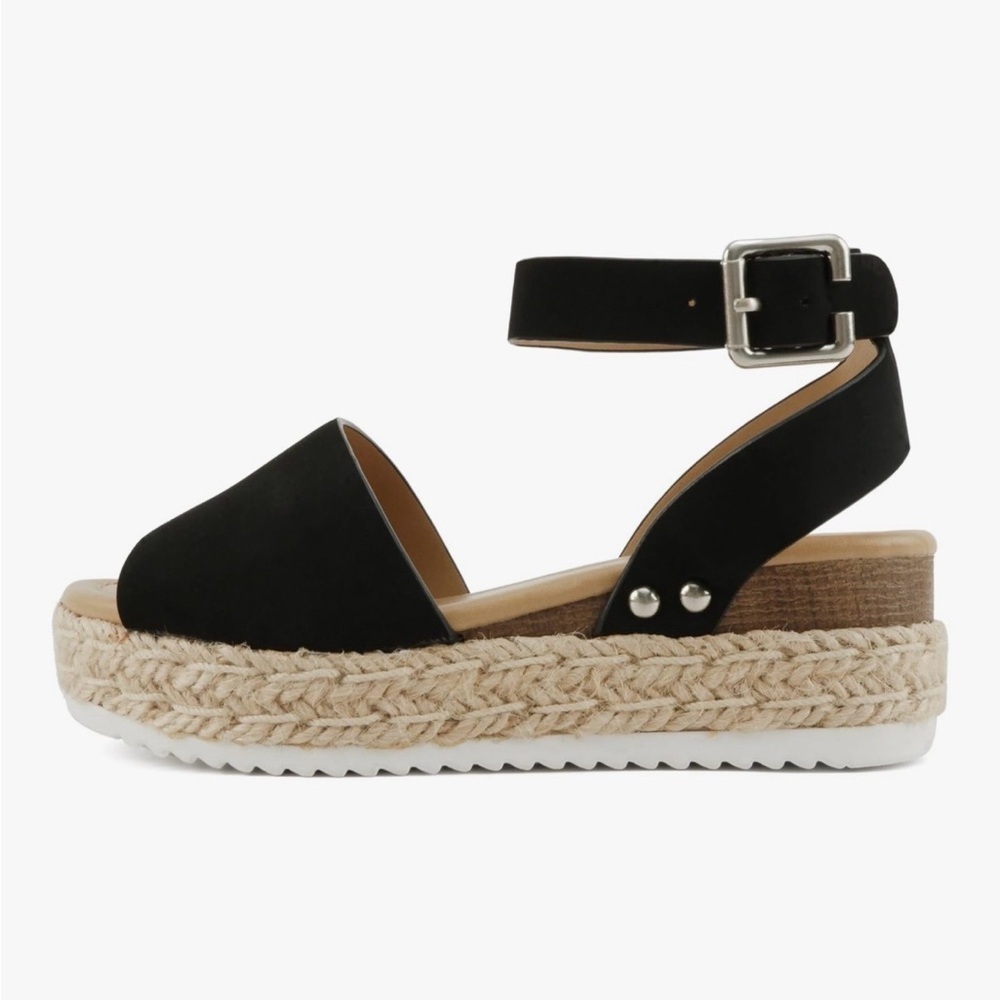 Black Platform Espadrilles